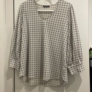 Adrianna Papell Black & White stop (Size L)